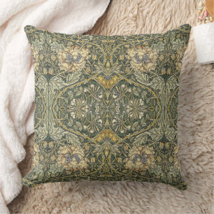 William Morris Honeysuckle Design Cushion