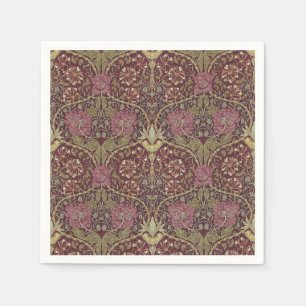 William Morris, Honeysuckle, floral. pattern, art Napkin