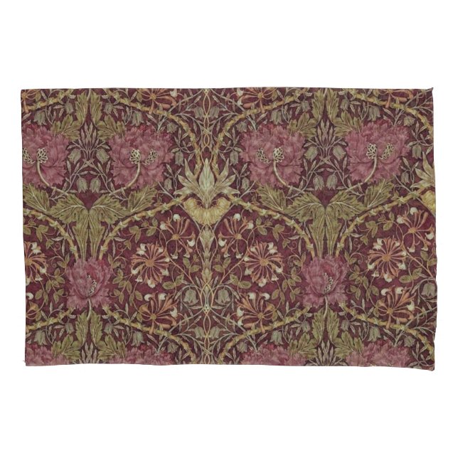 William Morris, Honeysuckle, floral. pattern, art Pillowcase (Front)