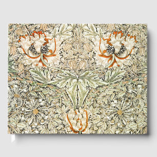 William Morris Honeysuckle Floral Wallpaper Guest Book