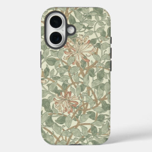 William Morris Honeysuckle Flower Wallpaper iPhone 16 Case