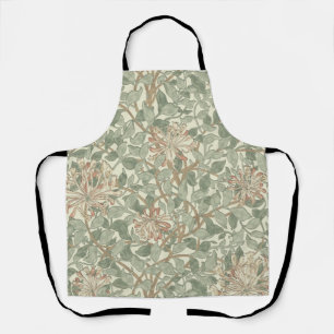 William Morris Honeysuckle Green Floral Apron