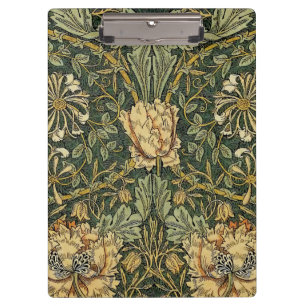 William Morris Honeysuckle Green Yellow Clipboard