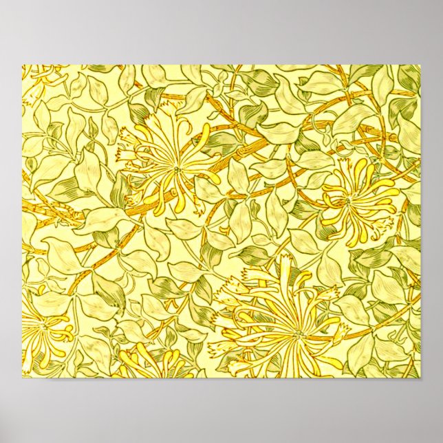 William Morris - Honeysuckle in Yellow Poster (Front)