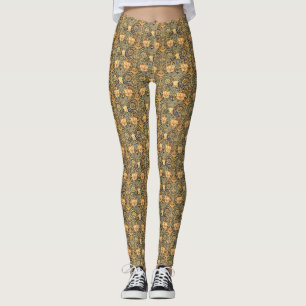 William Morris Honeysuckle Pattern Leggings