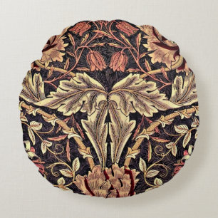 William Morris, Honeysuckle pattern, Round Cushion
