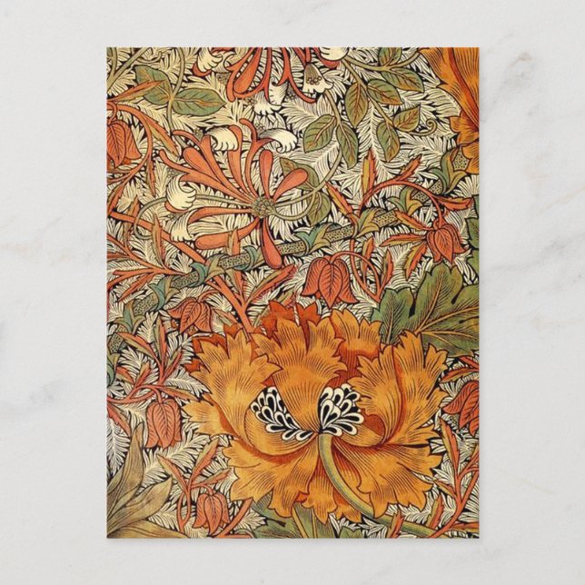 William Morris Honeysuckle Postcard (Front)