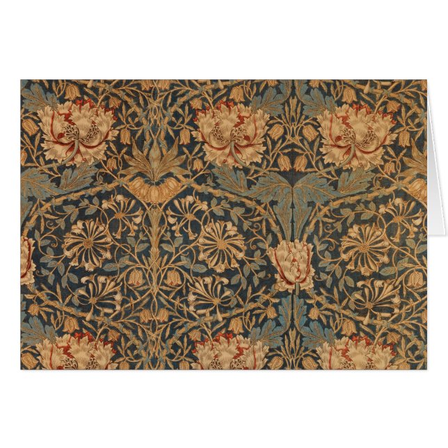 William Morris Honeysuckle Rich Wallpaper (Front Horizontal)