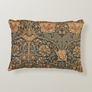 William Morris Honeysuckle Rich Wallpaper Decorative Cushion