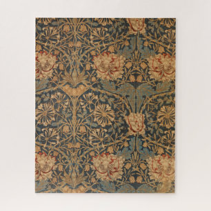 William Morris Honeysuckle Rich Wallpaper Jigsaw Puzzle