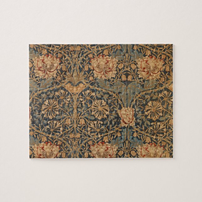 William Morris Honeysuckle Rich Wallpaper Jigsaw Puzzle (Horizontal)