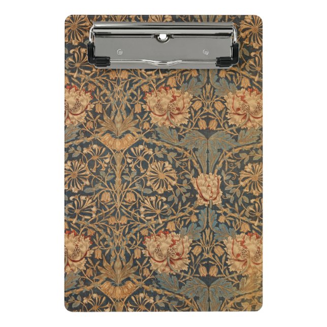 William Morris Honeysuckle Rich Wallpaper Mini Clipboard (Front)