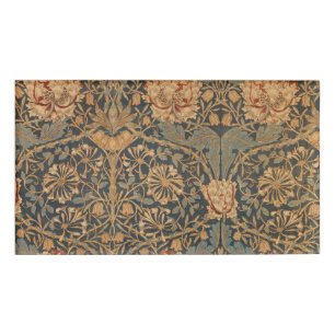 William Morris Honeysuckle Rich Wallpaper Name Tag