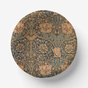 William Morris Honeysuckle Rich Wallpaper Paper Plate