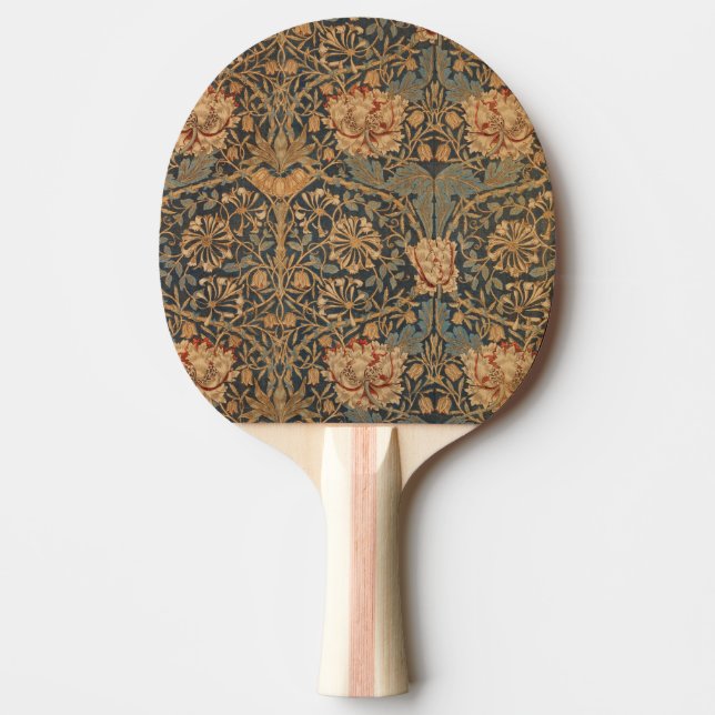 William Morris Honeysuckle Rich Wallpaper Ping Pong Paddle (Front)