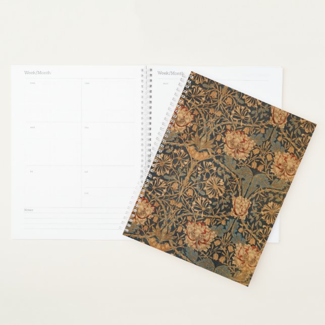 William Morris Honeysuckle Rich Wallpaper Planner (Display)