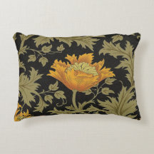 william morris honeysuckle throw pillow