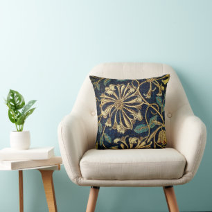 William Morris Honeysuckle Vintage Botanical Cushion