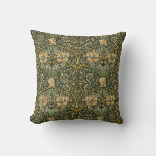 William Morris Honeysuckle Vintage Floral Cushion