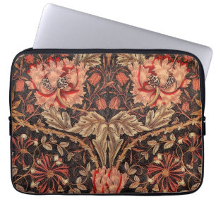 William Morris Honeysuckle Vintage Floral Laptop Sleeve