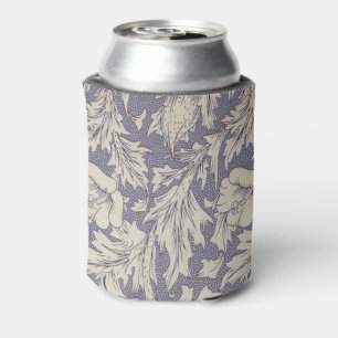 William Morris Horn Poppy Classic Floral Can Cooler