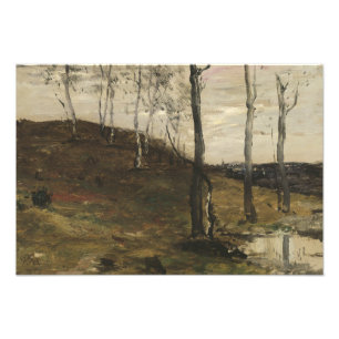 William Morris Hunt - Hillside with Trees Photo Print