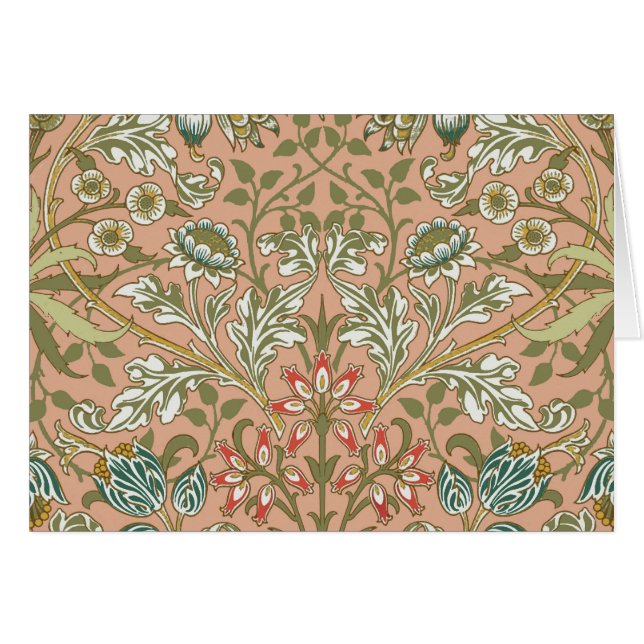 William Morris Hyacinth Flower Rose Art (Front Horizontal)
