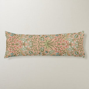 William Morris Hyacinth Flower Rose Art Body Cushion