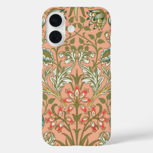William Morris Hyacinth Flower Rose Art iPhone 16 Case