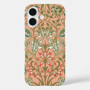 William Morris Hyacinth Pattern Dusty Rose iPhone 16 Case