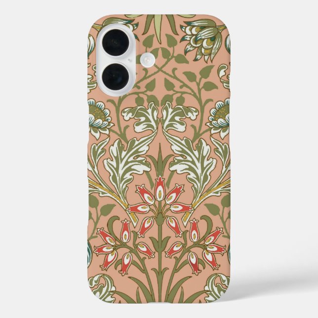 William Morris Hyacinth Pattern Dusty Rose Case-Mate iPhone Case (Back)