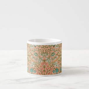 William Morris Hyacinth Pattern Dusty Rose Espresso Cup