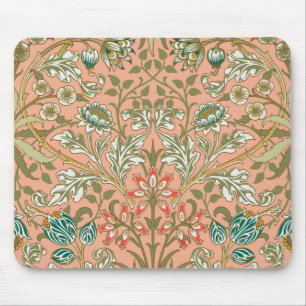 William Morris Hyacinth Pattern Dusty Rose Mouse Pad