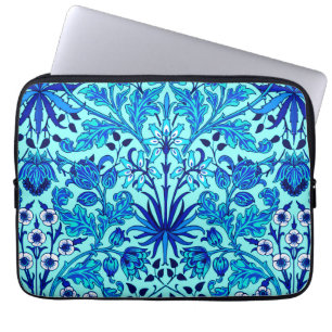 William Morris Hyacinth Print, Aqua and Turquoise  Laptop Sleeve