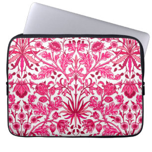 William Morris Hyacinth Print, Burgundy and Pink  Laptop Sleeve