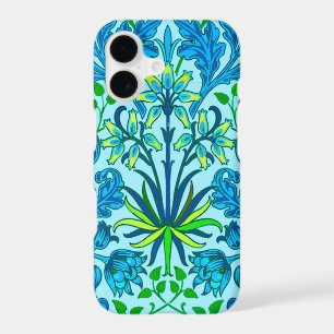 William Morris Hyacinth Print, Cerulean Blue
