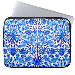 William Morris Hyacinth Print, Cobalt Blue & White Laptop Sleeve