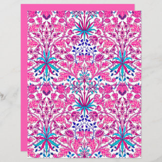 William Morris Hyacinth Print, Fuchsia Pink 