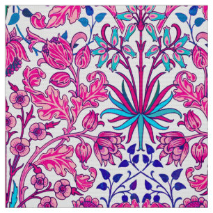 William Morris Hyacinth Print, Fuchsia Pink Fabric