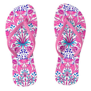 William Morris Hyacinth Print, Fuchsia Pink Thongs