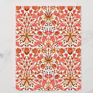 William Morris Hyacinth Print, Orange and Beige