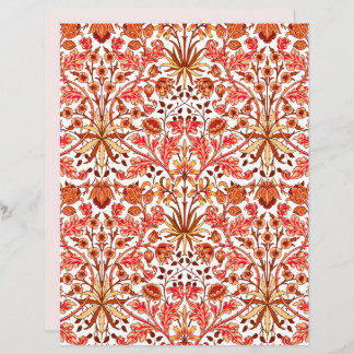 William Morris Hyacinth Print, Orange and Beige