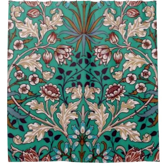 William Morris Hyacinth Shower Curtain (Front)