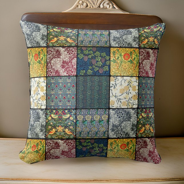 William * Morris II Art Nouveau Quilt Patch  Cushion (Creator Uploaded)