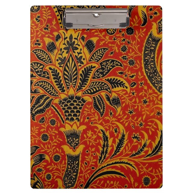 William Morris India Red Floral Clipboard (Front)