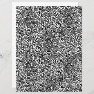 William Morris Indian, Black and White 