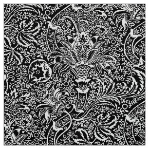 William Morris Indian, Black and White Fabric