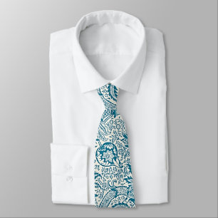 William Morris Indian Floral Pattern Neck Tie