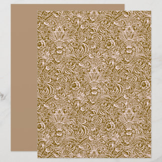 William Morris Indian, Taupe Tan and Beige