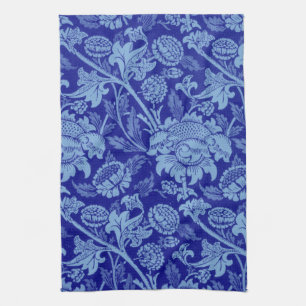 William Morris - Indigo Blue Wey Fabric Tea Towel